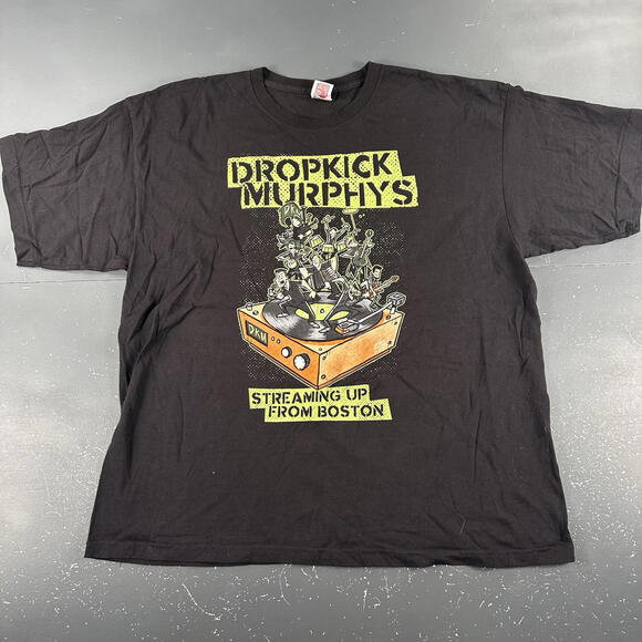 Dropkick Murphys Band T Shirt Men 2XL Black Streaming Up From Boston 2020 - Picture 2 of 7